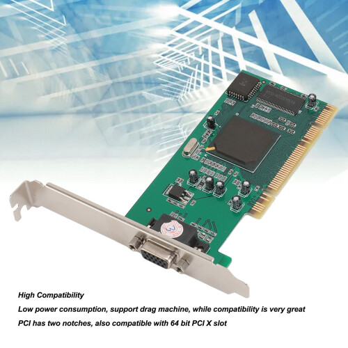 PCI-Grafikkarte 8 MB 32-Bit VGA, PCI/PCI-X, Silber 2