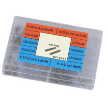 Ressorts de compression 100 pièces, 10 tailles, boîte argentée