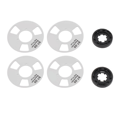 Cassette DIY reel-to-reel, 4 bobines, argent, 40 mm 2