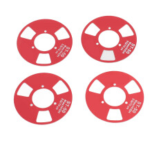 Kit fai-da-te per cassette reel-to-reel, rosso, 4 bobine, 40mm