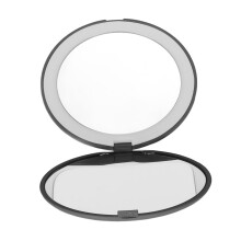 Compact 3.5 Inch LED Mirror with 1X & 10X Magnification White Built-in Battery