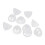 Coni di ricambio Sound Aid 10 pezzi 8 mm trasparenti 13