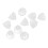 Coni di ricambio Sound Aid 10 pezzi 8 mm trasparenti 14