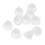 Coni di ricambio Sound Aid 10 pezzi 8 mm trasparenti 15