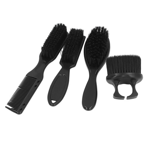 4-teiliges Bartbürsten-Set für Männer, Nylonborsten, Kunststoff-Kit 1