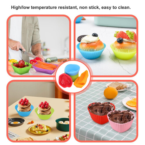 Modello: Coppe in silicone, confezione da 40 pezzi per Bento, antiaderente 2