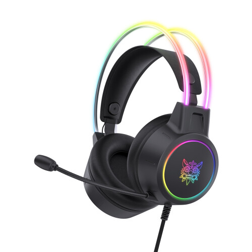 ONIKUMA cuffie da gioco con driver da 50 mm RGB 2,1 m rosa 2