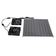Solarbetriebener Abluftventilator 20 W IP65 Schwarz 33,5  35,5 cm