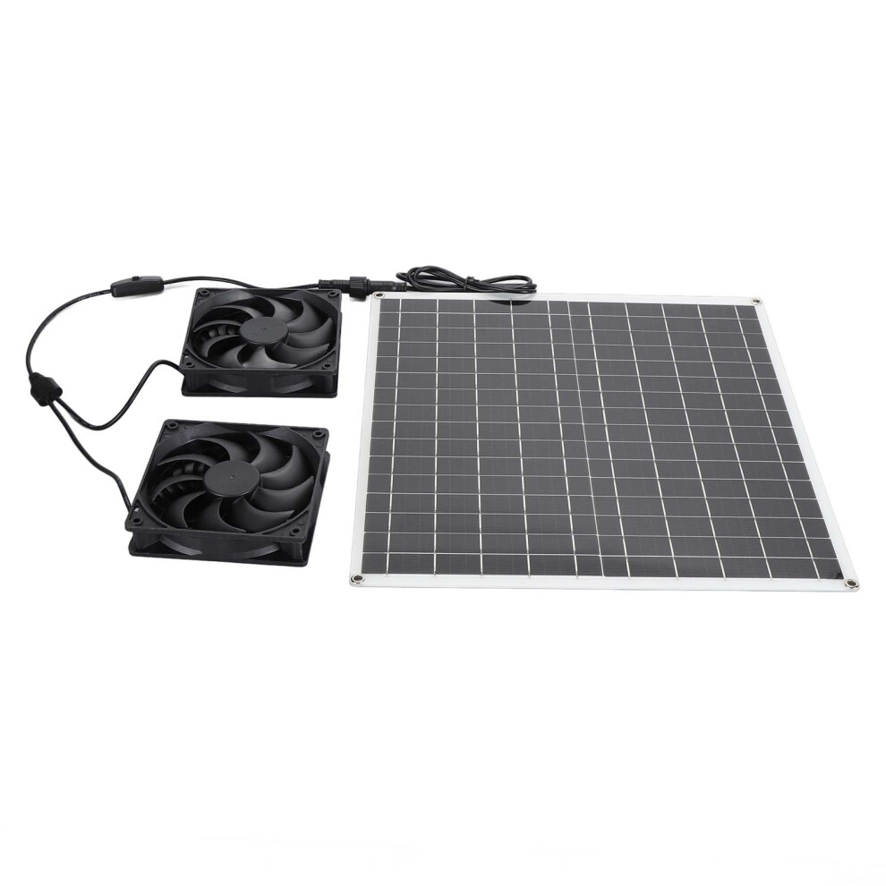 High Efficiency Solar Exhaust Fan 20W 13.2X14in Waterproof Cooling Fan 6931335116460