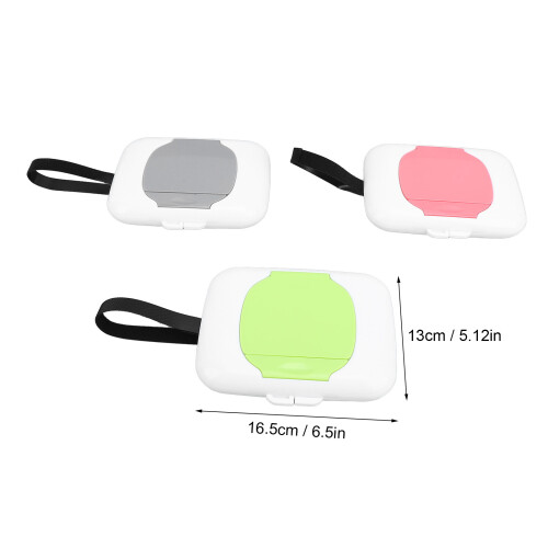 3er Pack Feuchttücher-Spender 16,5x13cm PP Wiederverwendbar 1