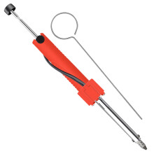 Electric Solder Pump Desoldering Tool Portable Dual-Use With Nozzles Red
