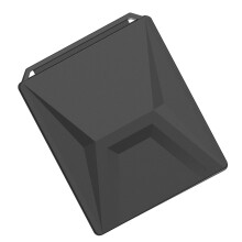 Satellite Dish Shockproof Silicone Protective Case Rainproof for Outdoor Travel Black