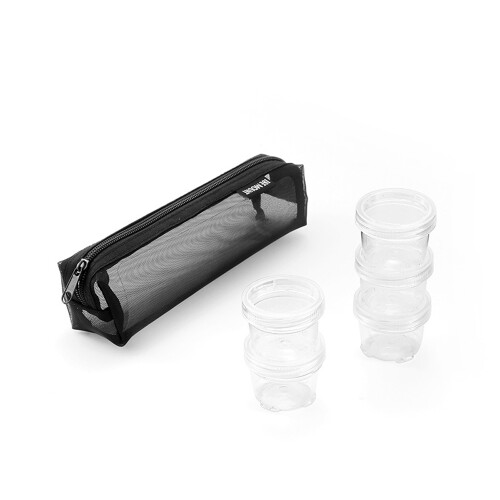 5er-Pack 40ml 45x42mm transparente Outdoor-Flaschen-Set 2