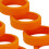 8 Stück Silikon-Kofferrollenabdeckungen orange 5