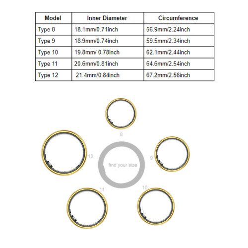 Typ 8 Gold 15mAh Smart Tracker Aluminium BT 5.1 1