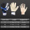 Latex-Torwart-Handschuhe 1 Paar, Größe 7/8/9, Blau 1