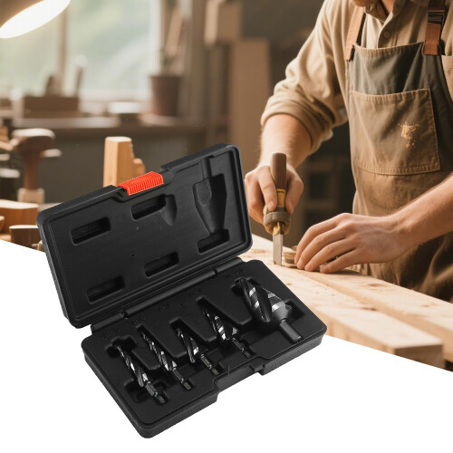 Step Drill Bit HSS For Wood Aluminum Stainless Steel Black Multi-Size 1