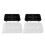 2 pièces moule à glaçons en silicone en forme de chat 3D 4 cubes noir 16