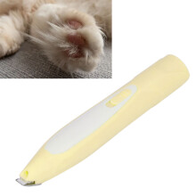 Tagliapeli per peli delle zampe degli animali domestici 500 mAh 6,3 x 1,18 pollici Giallo