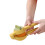 Spremiagrumi in plastica portatile giallo 4.9oz 2