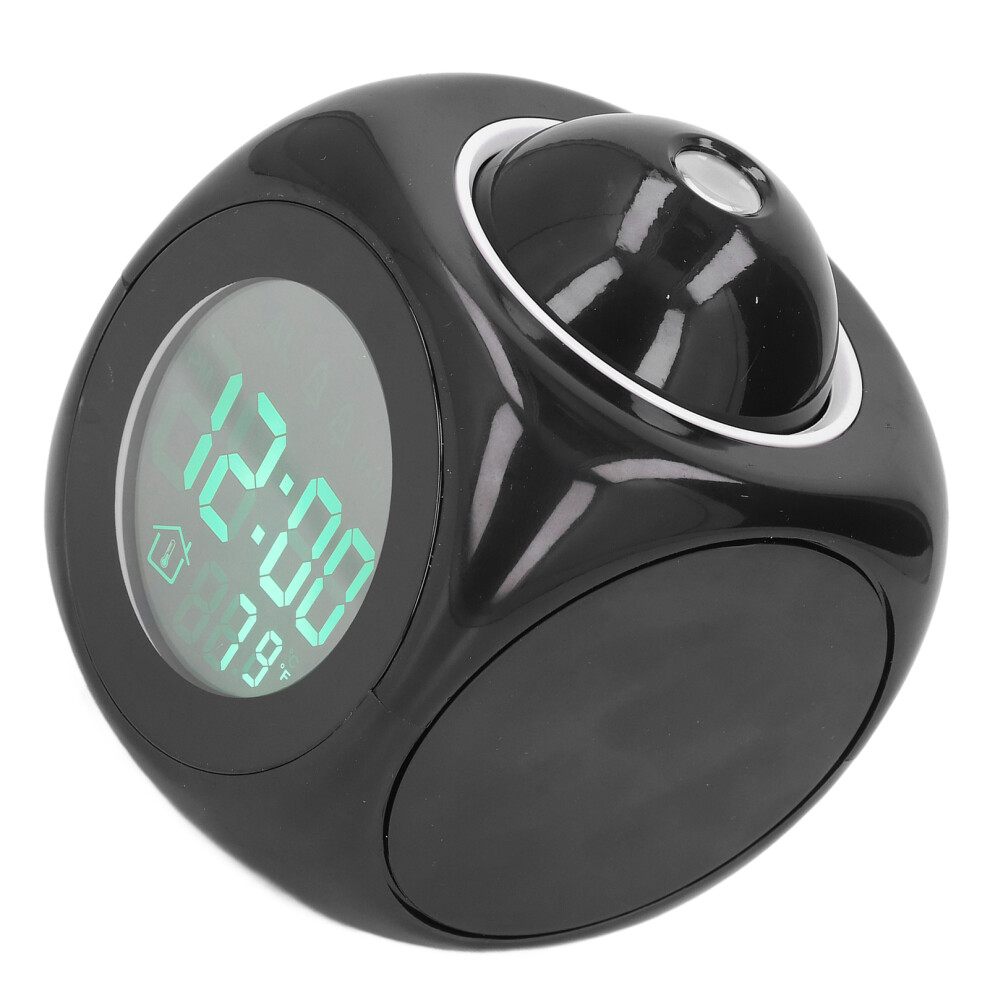 Digital LCD Projection Alarm Clock with Voice & USB Cable for Kids