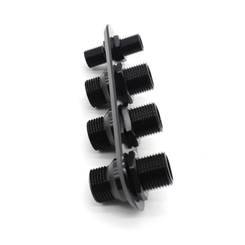 4-Port Alu Firewall-Heizgerät Inline Schwarz 19.5x6x6 1