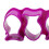 Cortador de crackers mini de plástico con forma de pez morado 1 pieza 8