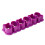 Cortador de crackers mini de plástico con forma de pez morado 1 pieza 12