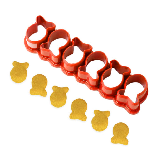 Cracker Cutter Mini orange Fisch 1 Stück Haushalt