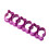 Cortador de crackers mini de plástico con forma de pez morado 1 pieza 1