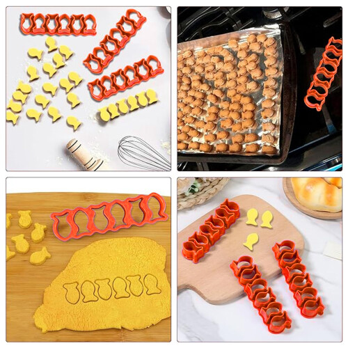 Cracker Cutter Mini orange Fisch 1 Stück Haushalt 2