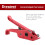 Poly Strapping Tensioner And Cutter, Manual Tool For 12.7-19 mm Polyester-Polypropylene Band, Red2pack 3