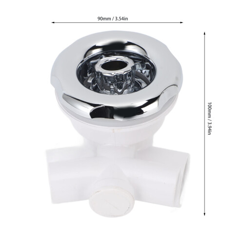 Adjustable Stainless Steel Bathtub Jet Nozzle 100x90mm 1