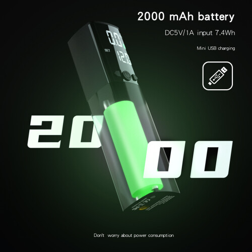 Pompa elettrica per palloni 2000mAh nera 160x35x35mm 1