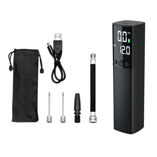 Pompa elettrica per palloni 2000mAh nera 160x35x35mm 2