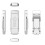 Luce USB con clip a 9 LED, 500 mAh, 105  36,5  15,5 mm, Bianco 2