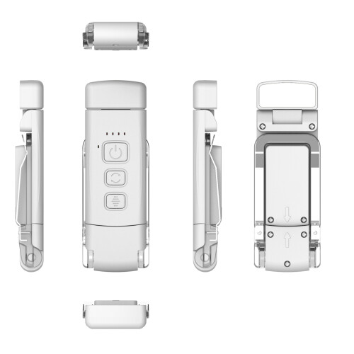 Luce USB con clip a 9 LED, 500 mAh, 105  36,5  15,5 mm, Bianco 1