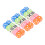 Ensemble de 30 dés plastiques à six faces multicolores pour enfants 16