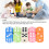 Ensemble de 30 dés plastiques à six faces multicolores pour enfants 3