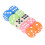 Ensemble de 30 dés plastiques à six faces multicolores pour enfants 12