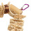 Parrot Chewing Toy Beak Grinding Safe Log Nut Pine Cone Corn Leaf Hanging Bird 11