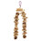 Parrot Chewing Toy Beak Grinding Safe Log Nut Pine Cone Corn Leaf Hanging Bird 2
