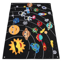 Solar System Felt Storyboard Set for Kids, Outer Space Wall Hanging, Interactive Play Kit