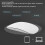 Ratón inalámbrico blanco delgado y curvado BT5.2 400mAh 5