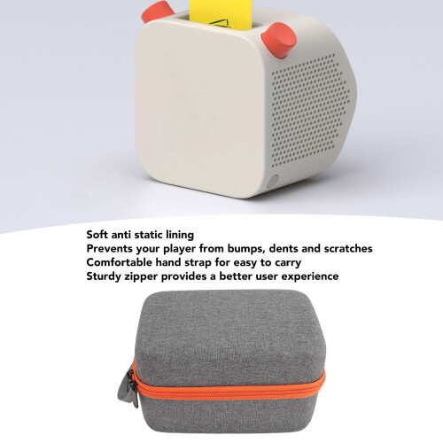 Étui rigide gris pour Yoto Player 3, étanche, nylon EVA 2