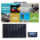 Panel solar de 10W 12V IP65 33x20x1.6cm negro 9