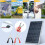 Panel solar de 10W 12V IP65 33x20x1.6cm negro 8