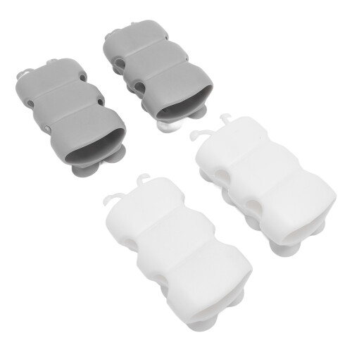 4 Pack TPE Suction Cup Shower Head Holder Universal Non-Drill Bathroom
