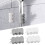 4 Pack TPE Suction Cup Shower Head Holder Universal Non-Drill Bathroom 14