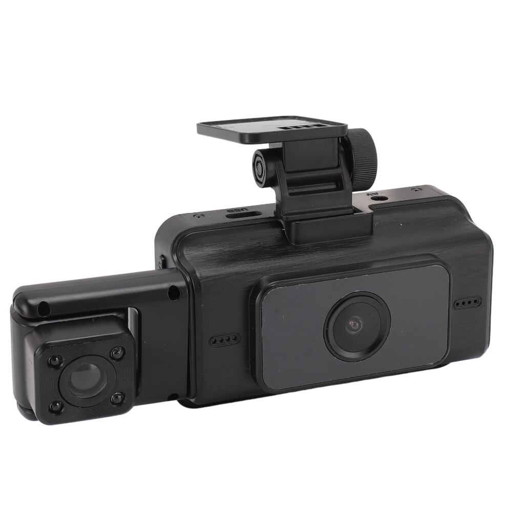 3 Channel 1080P Wifi Dash Cam With Night Vision, 3" Screen, 64G Support 4131335130288